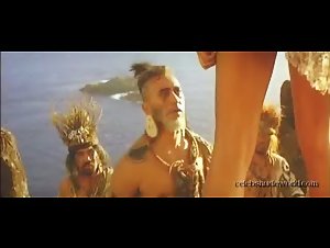 Sandrine Holt Costume , boobs scene in Rapa Nui (1994) 11