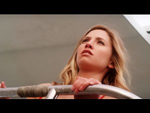 Nikki Leigh nude, hard nipples scene in Sand (2015) 4