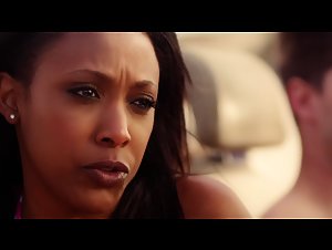 Nikki Leigh nude, hard nipples scene in Sand (2015) 8