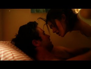 Emmy Rossum ontop , boobs scene in Shameless (2011) 15