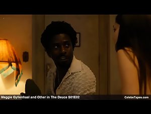 Jamie Neumann and Maggie Gyllenhaal Cumshot Scene in The Deuce s01e02 14