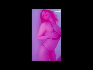 Maitland Ward Shows Vagina Lips in Black G-String Panties  7