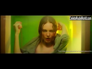 Clare Durant wet , shower scene in Animas (2018) 18