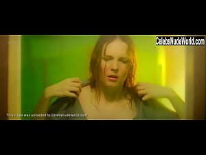 Clare Durant wet , shower scene in Animas (2018) 20