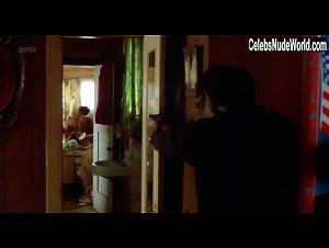 Ara Thorpe Bounc boobs , nude scene in Colors (1988) 2