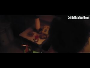Samira Wiley cleavage , hot scene in Vault (2019) 1