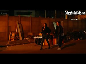 Nis'Mya underware, cleavage scene in Amin (2018) 2