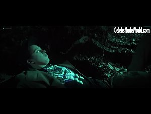 Samhain nude, boobs scene in Demon Hole (2017) 1