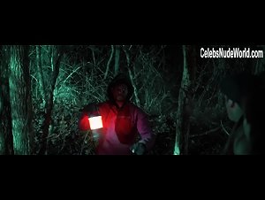 Samhain nude, boobs scene in Demon Hole (2017) 17