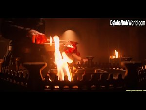 Anya Chalotra Fireplace , Big boobs in The Witcher 1