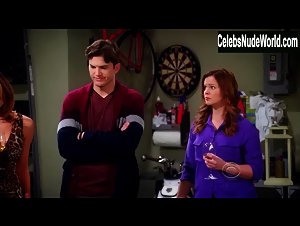 Aly Michalka Sexy Dress , Cleavage In Two and a Half Men (2003-2015) 1