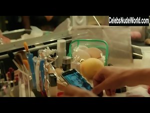 Zahia Dehar Blonde , Sexy Dress scene in Joséphine s'arrondit (2016) 6