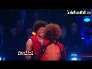 Cheryl Burke Bouncing boobs , Sexy Dress scene in Dancing with the Stars (2005-)
