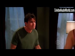 Jennifer Taylor underwear, Sexy scene in Two and a Half Men (2003-2015) 6