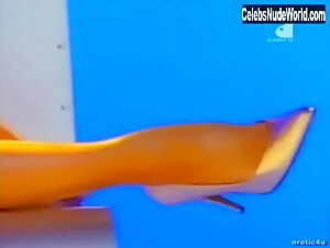 Barbara Moore High Heels , Blonde in Playboy's Wet and Wild: The Locker Room (1994) 10