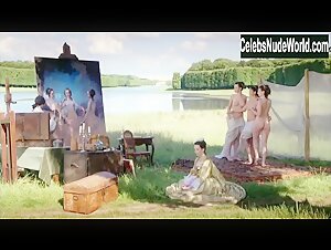 Blandine Bury Outdoor , Public Nudity in Louis XV, le soleil noir (2009) 7