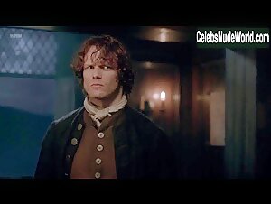 Caitriona Balfe Fireplace , boobs in Outlander (series) (2014) 5