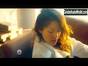 Erica Durance Brunette , Getting Dressed in Saving Hope (series) (2012) 2