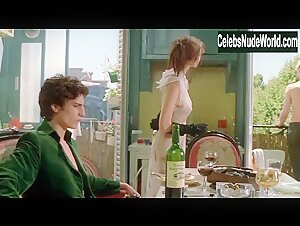 Eva Green Brunette , Sexy Dress in Dreamers (2003)