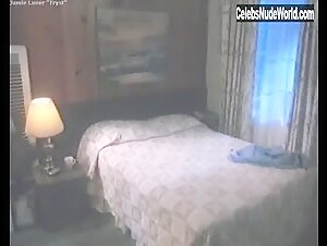Jamie Luner Lingerie , boobs scene in Tryst (1994) 8