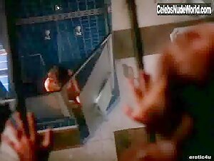 Kari Wuhrer Shower , Voyeur scene in Sensation (1994)