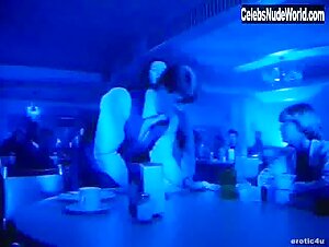 Kari Wuhrer Sensual , boobs scene in Sensation (1994) 7