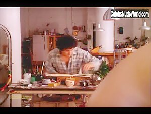 Laura Linney nude, painting scene in Maze (2000) 12