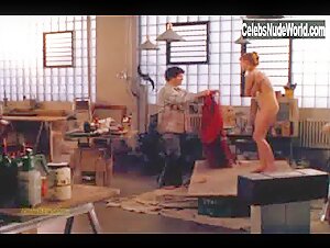 Laura Linney nude, painting scene in Maze (2000) 17