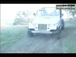 Lauren Hays boobs , Outdoor scene in Womb Raider (2003) 10