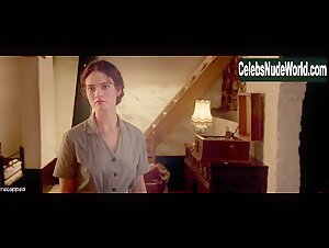 Lily James boobs , Explicit scene in Exception (2016) 1