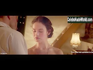 Lily James boobs , Explicit scene in Exception (2016) 15