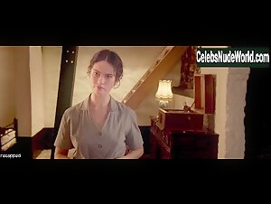 Lily James boobs , Explicit scene in Exception (2016) 2