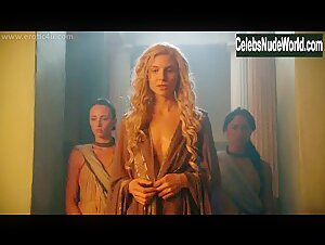 Lucy Lawless boobs , Blonde in Spartacus: Vengeance (series) (2010)