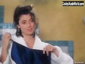 Mia Sara Flasing , boobs in Caroline at Midnight (1994) 6