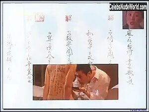 Vivian Wu Asian , Nipple scene in Pillow Book (1996) 10