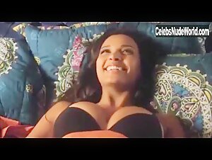 Jessica Lucas underware scene boobs in bed 16