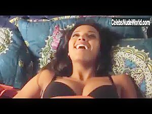 Jessica Lucas underware scene boobs in bed 8