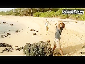 Indiana Evans bikini, Sexy scene in Blue Lagoon: The Awakening (2012) 2