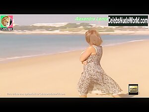 Alexandra Lencastre beach, bikini scene 5