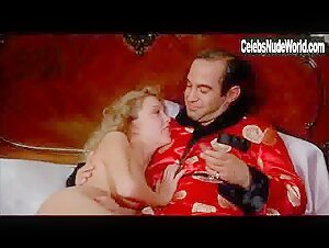 Susan Blakely breasts, bush scene in Capone (1975) 11