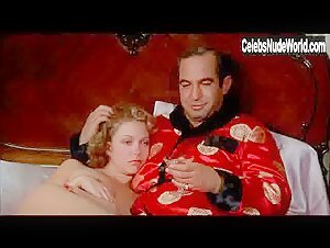 Susan Blakely breasts, bush scene in Capone (1975)