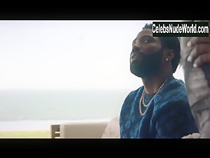 Brittany S. Hall Cleavage , Outdoor scene in Ballers (2015-2019) 11