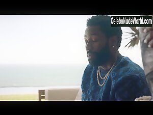 Brittany S. Hall Cleavage , Outdoor scene in Ballers (2015-2019) 12