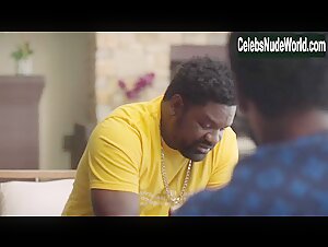 Brittany S. Hall Cleavage , Outdoor scene in Ballers (2015-2019) 3