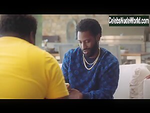 Brittany S. Hall Cleavage , Outdoor scene in Ballers (2015-2019) 4