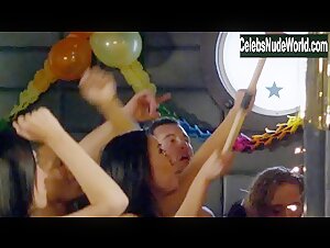 Dora Pereli, Lena Young breasts, Nude scene in The Coed and the Zombie Stoner (2014) 2