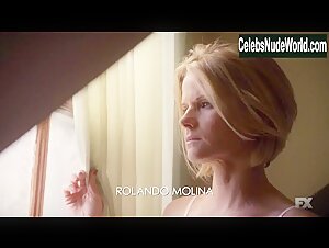 Joelle Carter Cleavage , Lingerie scene in Justified (2011-2015) 13