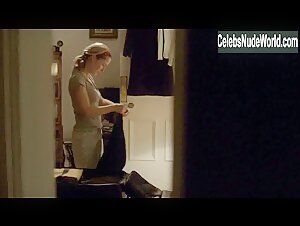 Gillian Anderson Cleavage , Transparent Dress scene in The Fall (2013-2014) 16