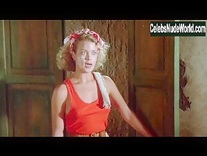 Melody Anderson Sexy scene in Firewalker (1986) 2