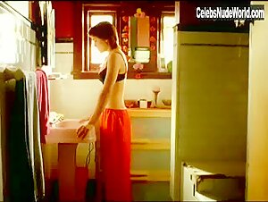 Maya Stange Lingerie , Bathroom scene in Garage Days (2002) 11